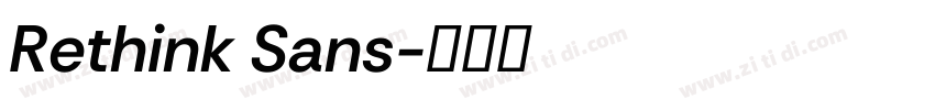 Rethink Sans字体转换